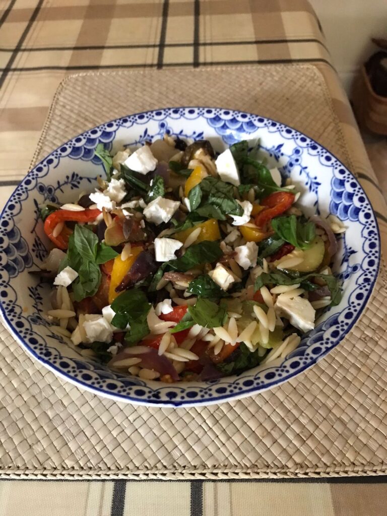 orzo salad.